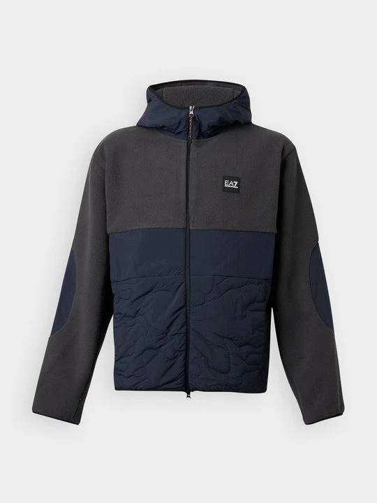 Zdjęcie produktu Kurtka z polaru EA7 Emporio Armani ciemnoszary