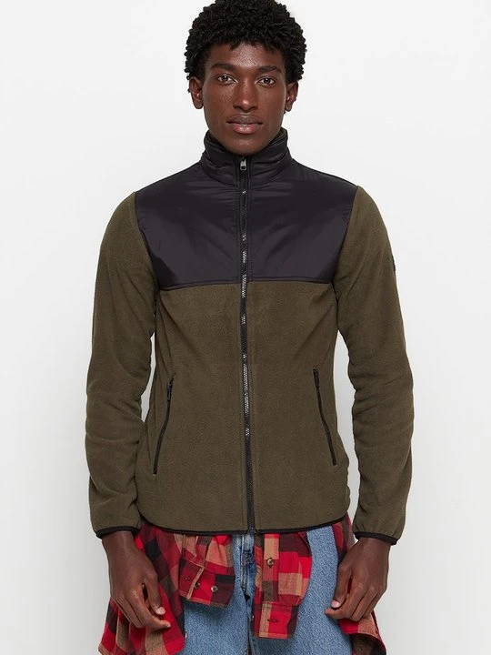 Zdjęcie produktu Kurtka z polaru Jack&Jones oliwkowy