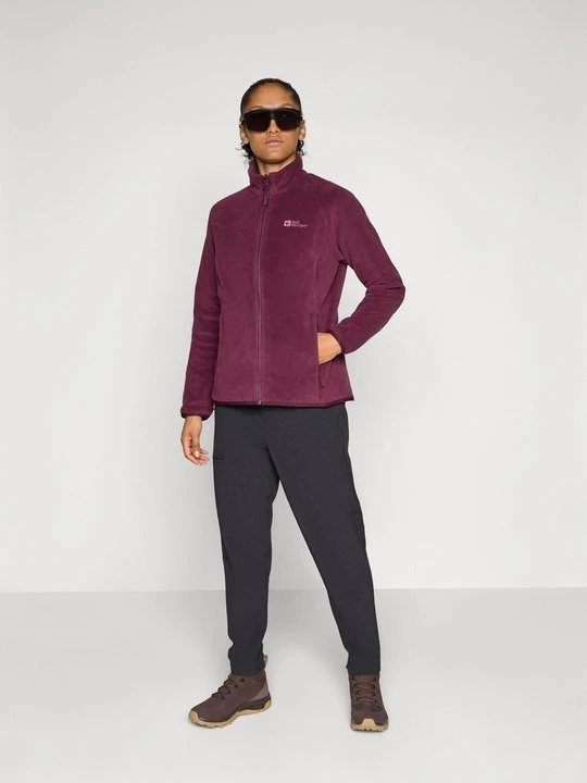 Zdjęcie produktu Kurtka z polaru Jack Wolfskin bordowy