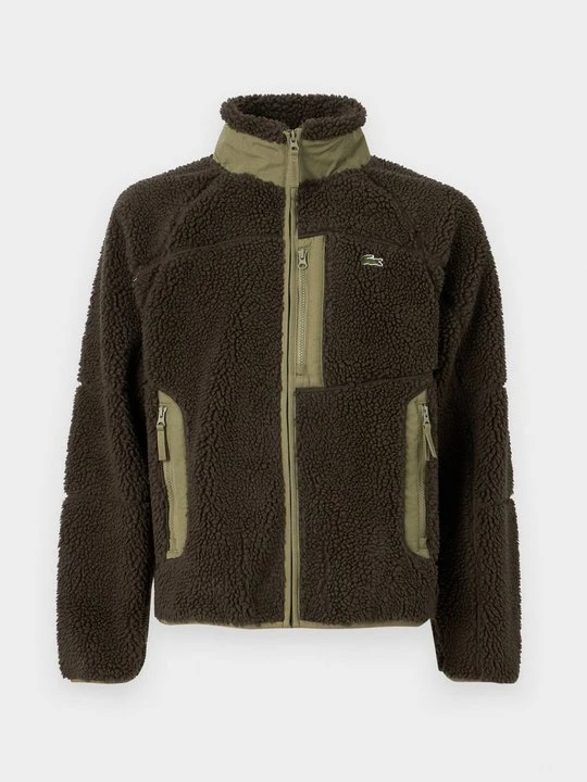 Zdjęcie produktu Kurtka z polaru Lacoste ciemnozielony