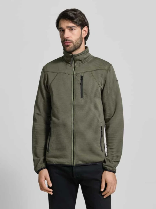 Zdjęcie produktu Krój regular fit Kurtka z polaru ze stójką Model 'Berthold' icepeak Oliwkowy