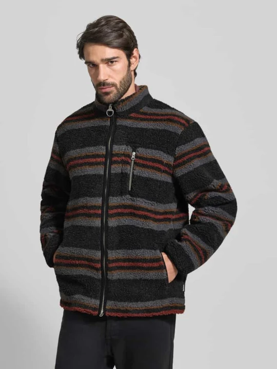 Zdjęcie produktu Bluza polarowa o luźnym kroju ze stójką Barbour Czarny