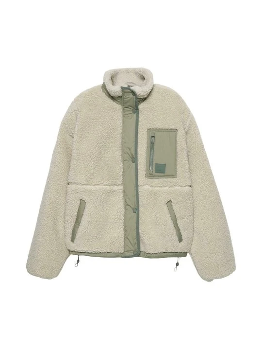 Zdjęcie produktu Kurtka z polaru PULL&BEAR piaskowy