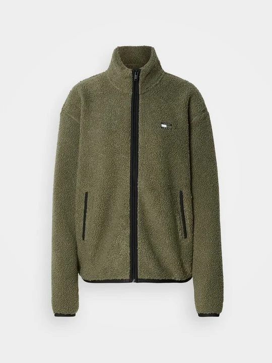 Zdjęcie produktu Kurtka z polaru Tommy Jeans oliwkowy