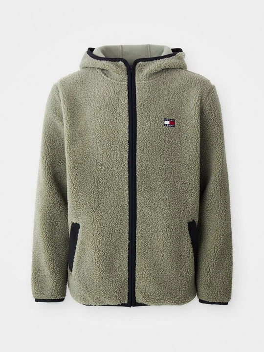 Zdjęcie produktu Kurtka z polaru Tommy Jeans oliwkowy