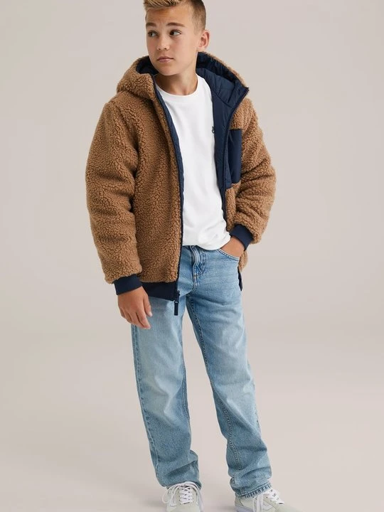 Zdjęcie produktu Kurtka z polaru WE Fashion niebieski melanż