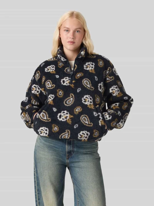 Zdjęcie produktu Kurtka z polaru z kieszenią kangurka model 'ATWOOD' Levi's Antracytowy