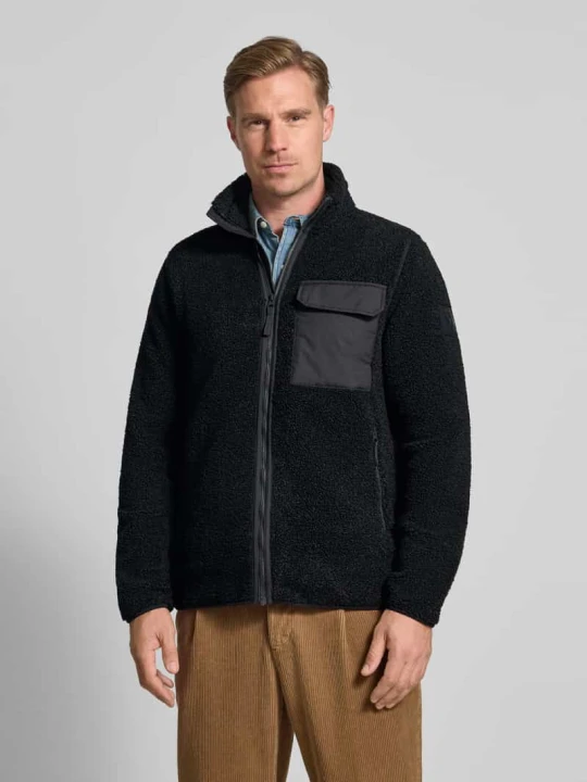 Zdjęcie produktu Bluza polarowa z kieszenią na piersi model 'PETER' Didriksons Czarny