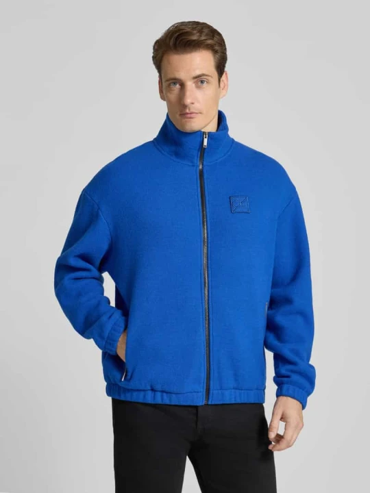 Zdjęcie produktu Kurtka z polaru z mieszanki wełny Calvin Klein Królewski niebieski