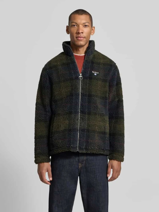 Zdjęcie produktu Kurtka z polaru ze stójką Barbour Oliwkowy