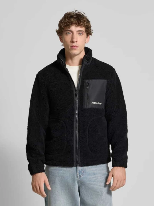 Zdjęcie produktu Kurtka z polaru ze stójką i kieszenią na piersi model ‘SOHO’ Jack&Jones czarny