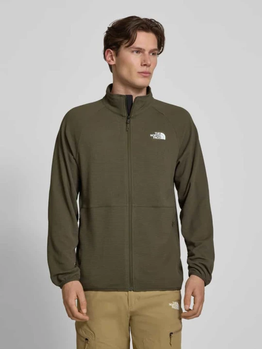 Zdjęcie produktu Kurtka z raglanowymi rękawami i nadrukiem logo model 'PACKABLE KECHA' The North Face Oliwkowy