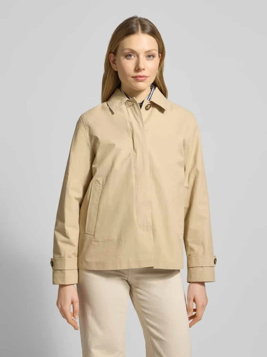 Zdjęcie produktu Kurtka z wpuszczanymi kieszeniami i paskami na rękawach Gant Camel