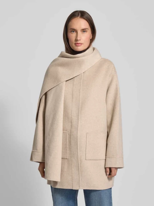 Zdjęcie produktu Kurtka o kroju loose fit z mieszanki wełny Smith & Soul Beżowy melanż