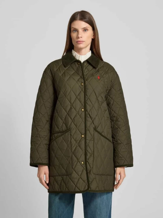 Zdjęcie produktu Kurtka pikowana z wyhaftowanym logo Polo Ralph Lauren Ciemnozielony