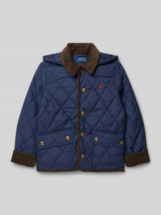 Zdjęcie produktu Pikowana kurtka z wyhaftowanym logo Polo Ralph Lauren Granatowy