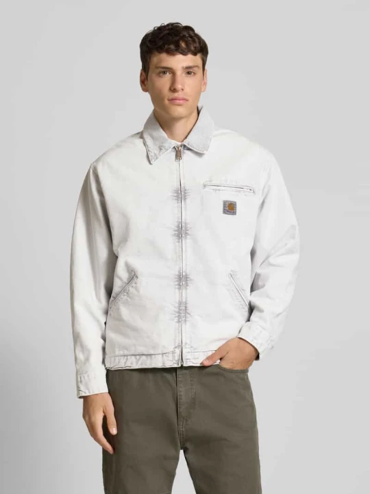 Zdjęcie produktu Kurtka z wykładanym kołnierzem i zamkiem błyskawicznym Carhartt WIP Jasnoszary