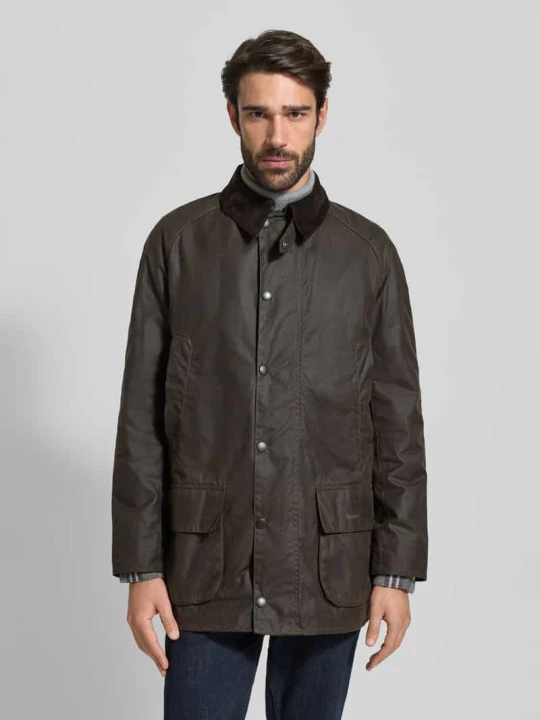 Zdjęcie produktu Kurtka z wykładanym kołnierzem model ‘BRISTOL’ Barbour Oliwkowy