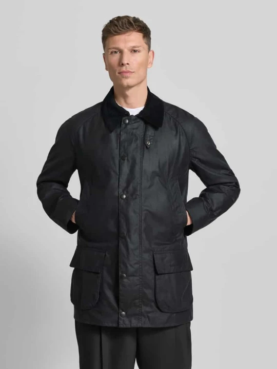 Zdjęcie produktu Kurtka z wykładanym kołnierzem model ‘BRISTOL’ Barbour Granatowy
