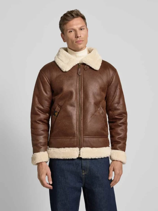 Zdjęcie produktu Kurtka z zamkiem błyskawicznym Alpha Industries Średniobrązowy