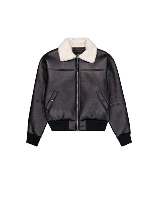 Zdjęcie produktu Kurtka ze skóry ekologicznej Alpha Industries czarny