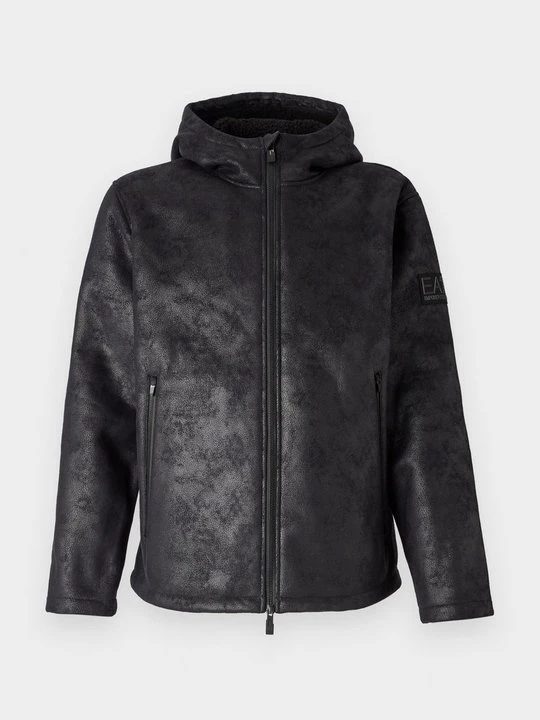 Zdjęcie produktu Kurtka ze skóry ekologicznej EA7 Emporio Armani czarny