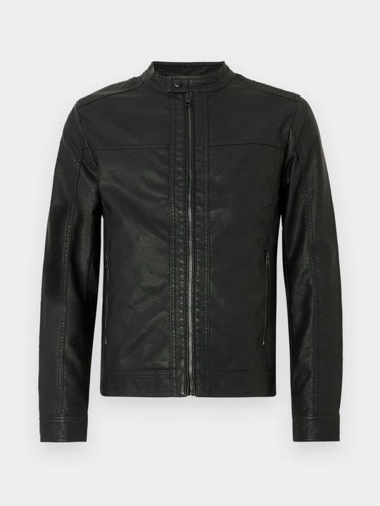 Zdjęcie produktu Kurtka ze skóry ekologicznej Jack&Jones czarny