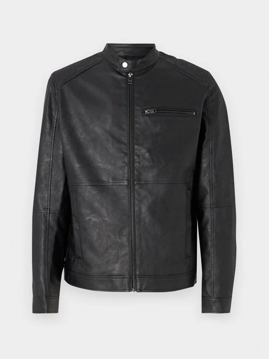 Zdjęcie produktu Kurtka ze skóry ekologicznej Jack&Jones czarny