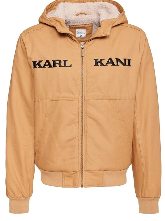 Zdjęcie produktu Kurtka ze skóry ekologicznej Karl Kani piaskowy