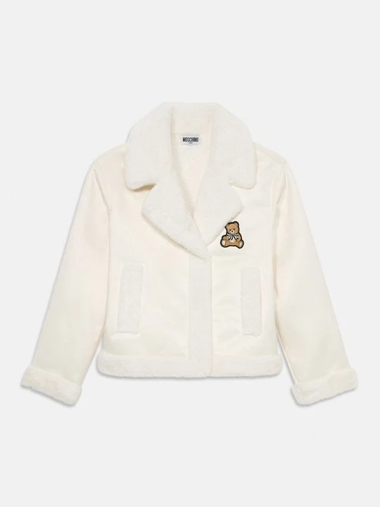 Zdjęcie produktu Kurtka ze skóry ekologicznej MOSCHINO mleczny
