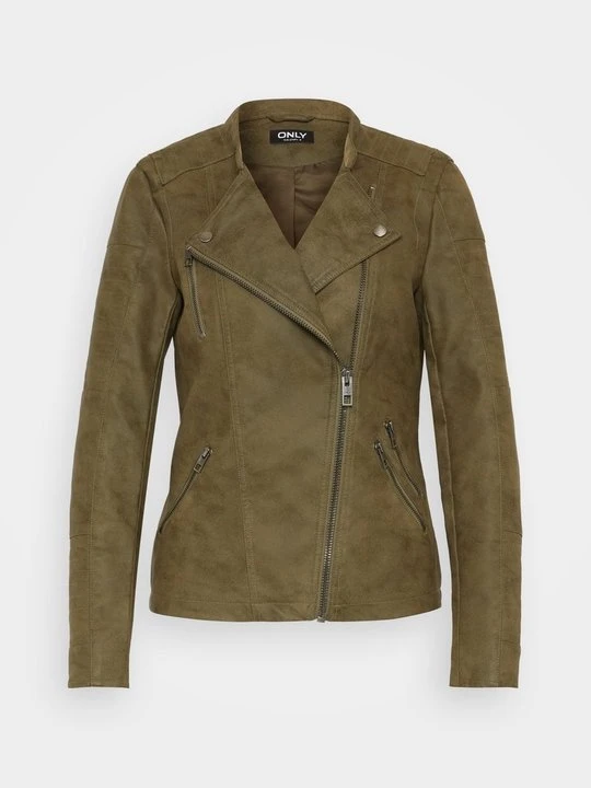 Zdjęcie produktu Kurtka ze skóry ekologicznej Only khaki