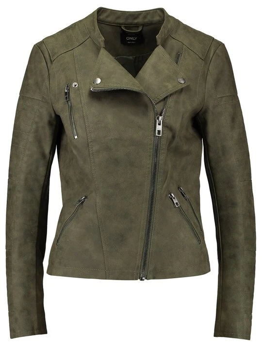 Zdjęcie produktu Kurtka ze skóry ekologicznej Only khaki