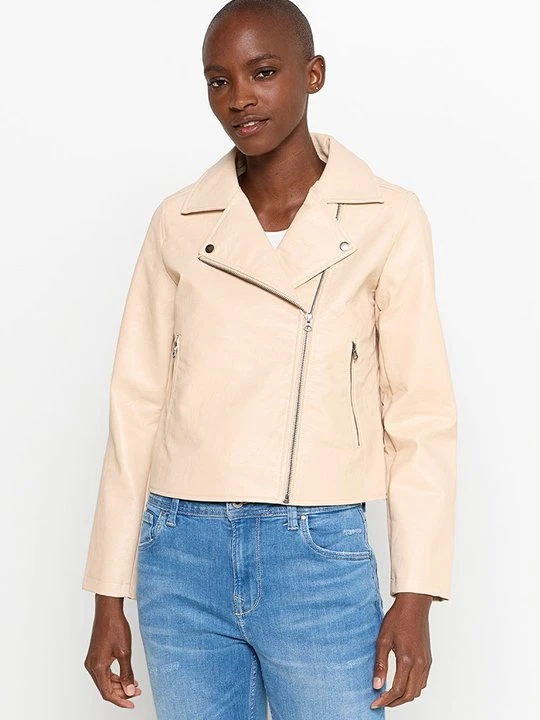 Zdjęcie produktu Kurtka ze skóry ekologicznej Pepe Jeans beżowy
