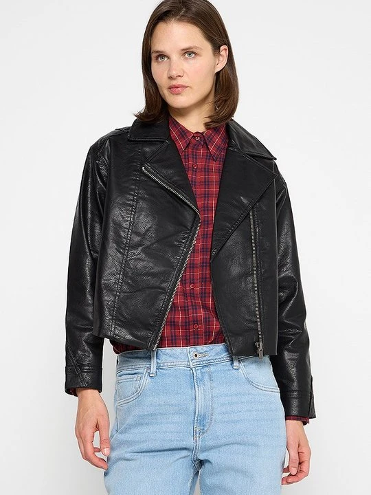 Zdjęcie produktu Kurtka ze skóry ekologicznej Pepe Jeans czarny