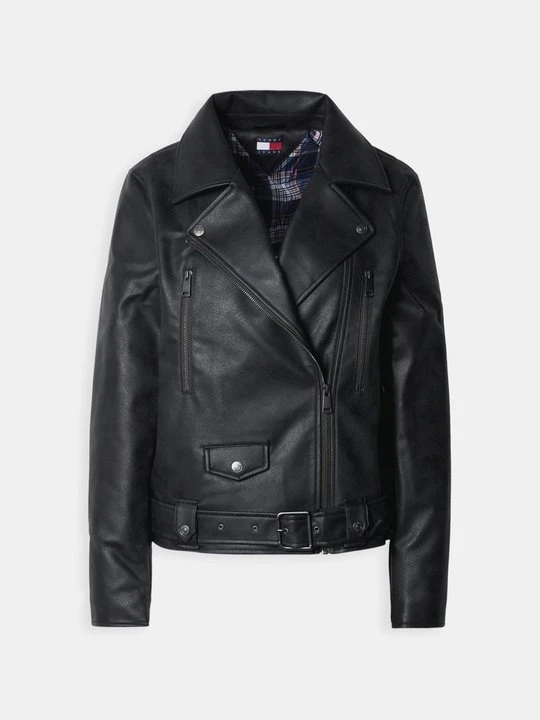 Zdjęcie produktu Kurtka ze skóry ekologicznej Tommy Jeans czarny