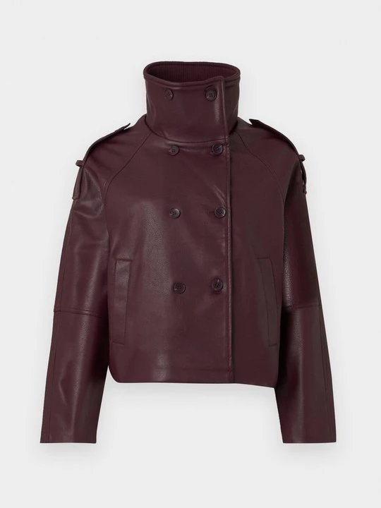 Zdjęcie produktu Kurtka ze skóry ekologicznej Vero Moda bordowy