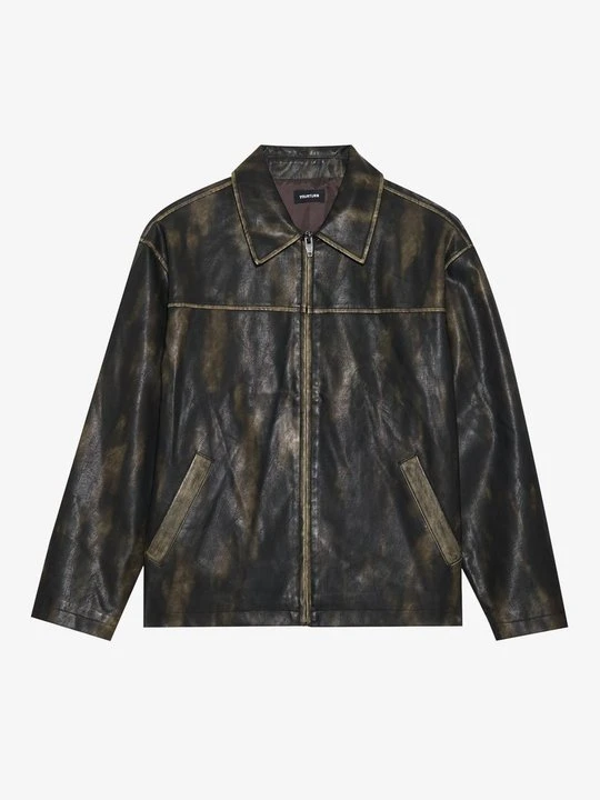 Zdjęcie produktu Kurtka ze skóry ekologicznej YOURTURN By Zalando ciemnoszary