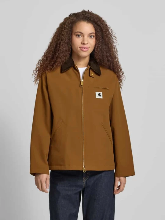 Zdjęcie produktu Kurtka ze stójką i dwukierunkowym zamkiem błyskawicznym model 'Clark' Carhartt WIP Koniakowy
