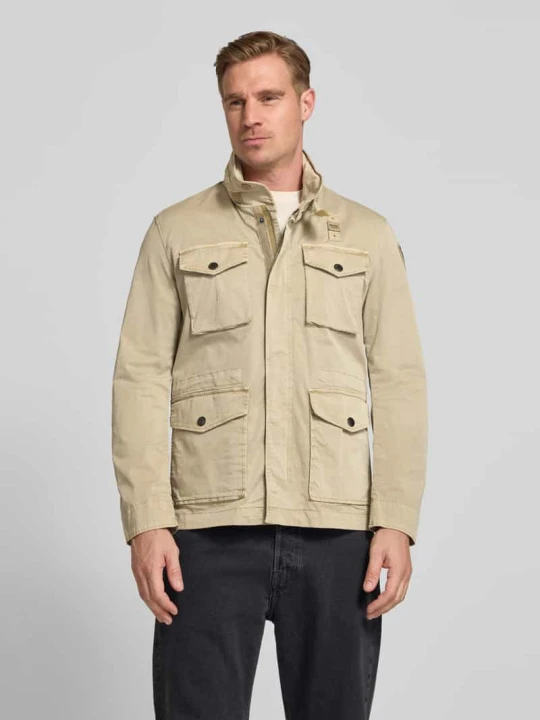 Zdjęcie produktu Kurtka ze stójką i kieszenie z patką model 'Ashmont' Blauer Usa Beżowy
