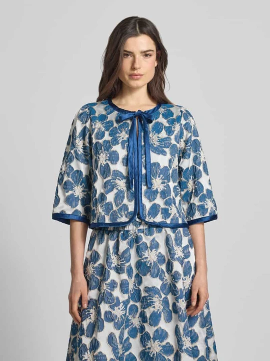 Zdjęcie produktu Kurtka ze sznurowaniem model 'Trine' Lollys Laundry Niebieski