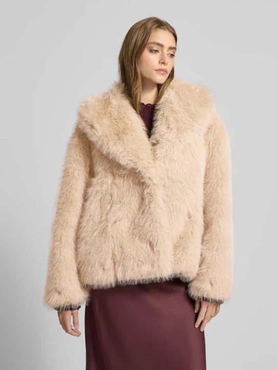 Zdjęcie produktu Kurtka ze sztucznego futra Gina Tricot Écru