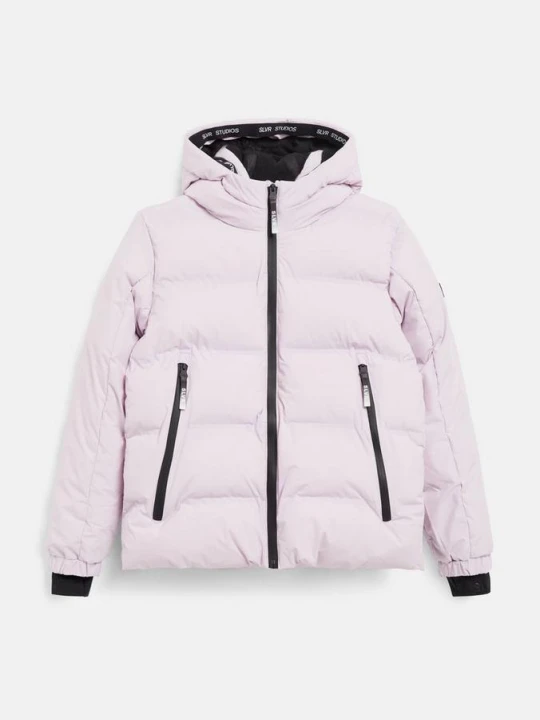 Zdjęcie produktu Pikowana kurtka unisex z podszewką z polaru / hydrofobowa s.Oliver fioletowy