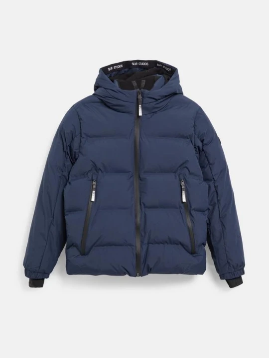 Zdjęcie produktu Pikowana kurtka unisex z podszewką z polaru / hydrofobowa s.Oliver niebieski