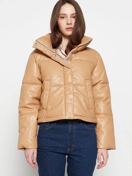 Zdjęcie produktu Kurtka zimowa Abercrombie & Fitch wielbłądzi
