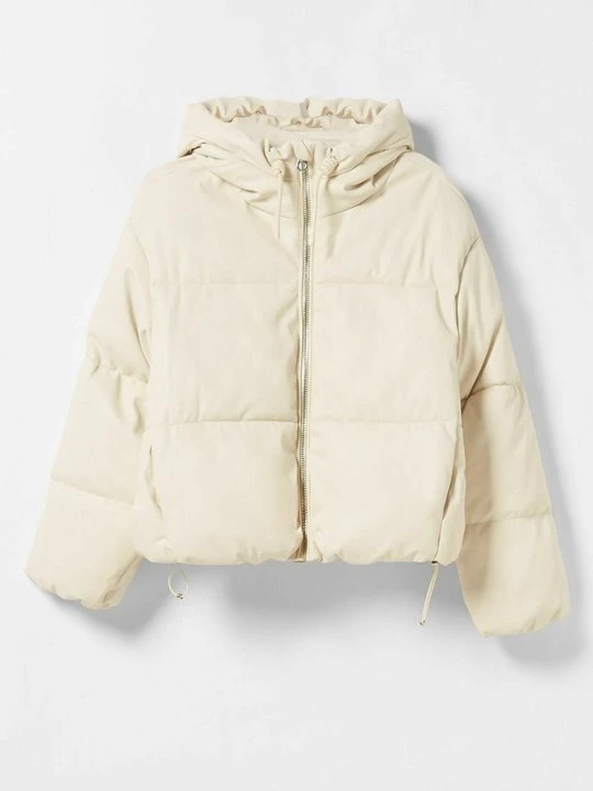 Zdjęcie produktu Kurtka zimowa Bershka beżowy