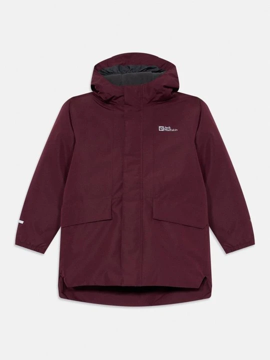 Zdjęcie produktu Kurtka przeciwdeszczowa Jack Wolfskin bordowy