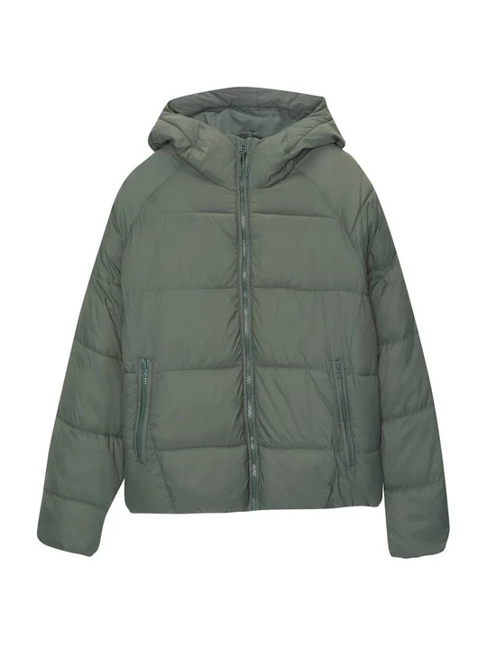 Zdjęcie produktu Kurtka zimowa PULL&BEAR zieleń butelkowa
