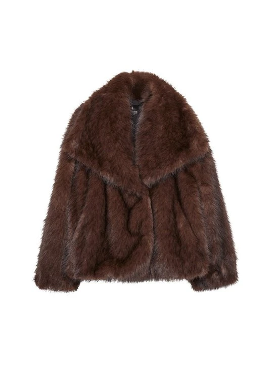 Zdjęcie produktu Kurtka zimowa Stradivarius ciemnobrązowy