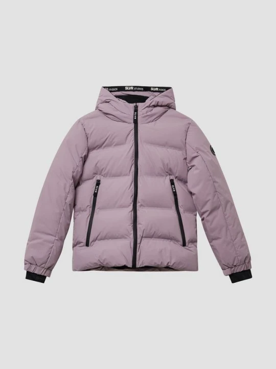Zdjęcie produktu Kurtka zimowa unisex ze sportowymi detalami s.Oliver fioletowy