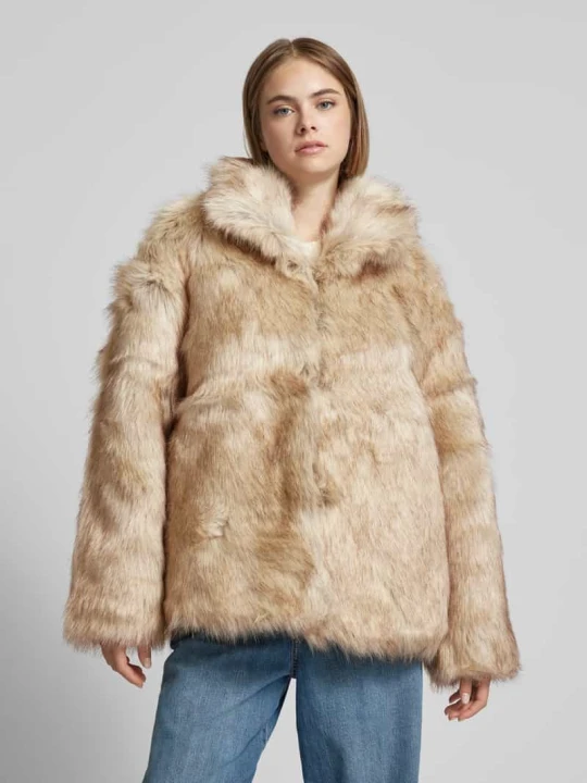 Zdjęcie produktu Kurtka zimowa ze sztucznego futra model ‘Fergie’ LeGer Beżowy